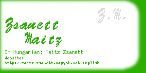 zsanett maitz business card